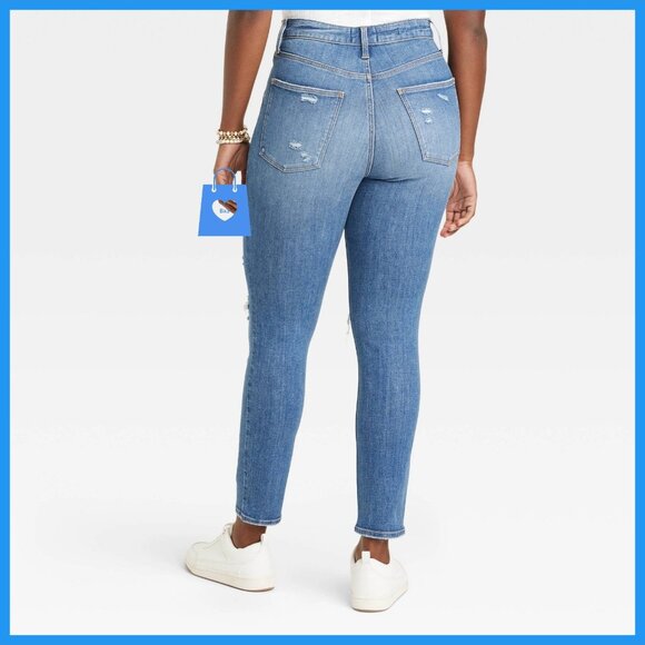 10 Short - Womens High-Rise Skinny Jeans - Universal Thread - Medium Wash - Picture 9 of 11